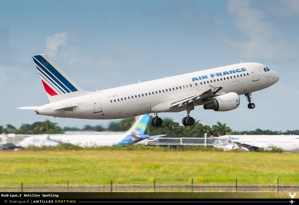 F-GKXC · Airbus A320, Air France, Pointe-à-Pitre – Maryse Condé