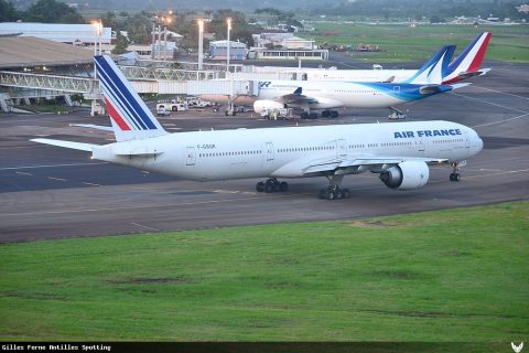 F-GSQR · Boeing 777-300ER, Martinique – Aimé Césaire
