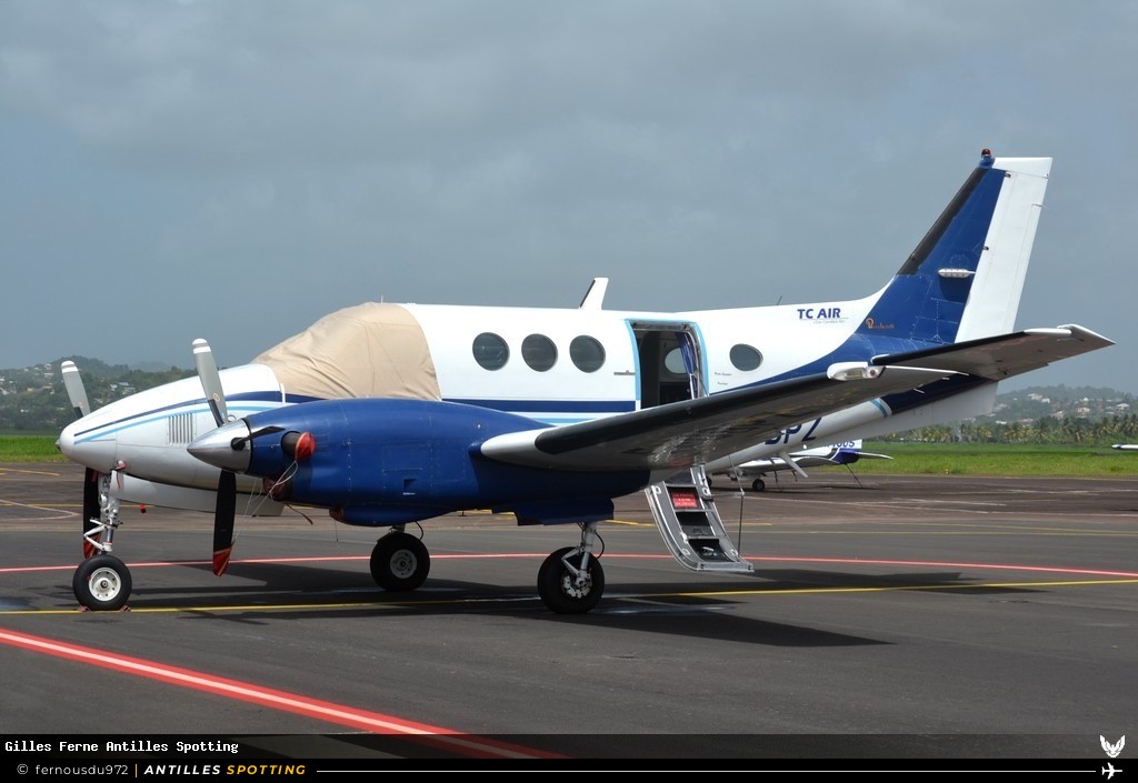 F-GBPZ · Beechcraft King Air 90, TC Air, Martinique – Aimé Césaire