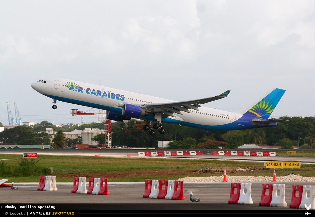 F-GOTO · Airbus A330-300, Air Caraïbes, Pointe-à-Pitre – Maryse Condé