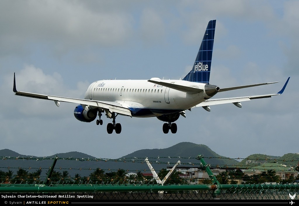N231JB · Embraer E190, JetBlue, Sint Maarten – Princess Juliana