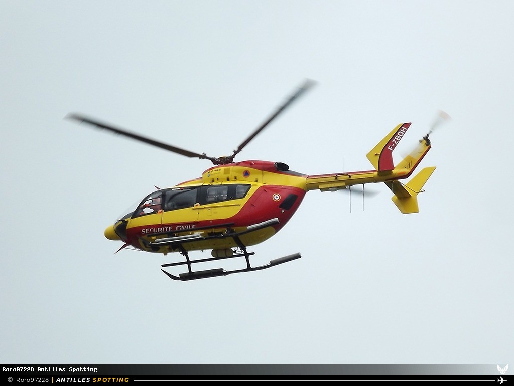 F-ZBQH · Airbus Helicopters H145 / EC145, Sécurité civile, Martinique – Aimé Césaire