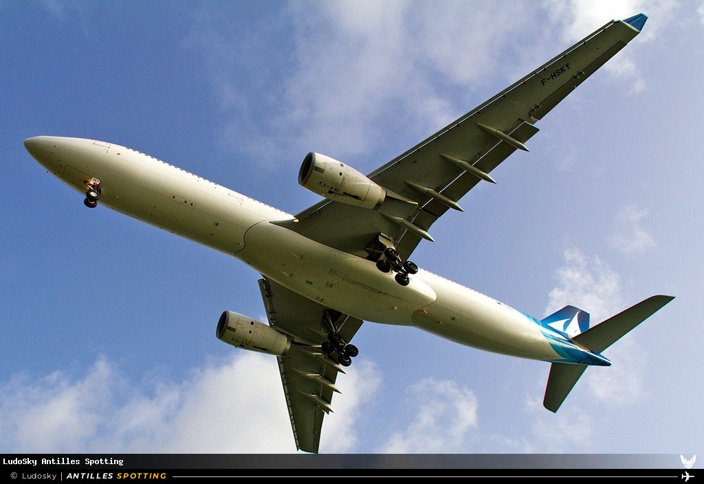 F-HSKY · Airbus A330-300, Corsair International, Martinique – Aimé Césaire