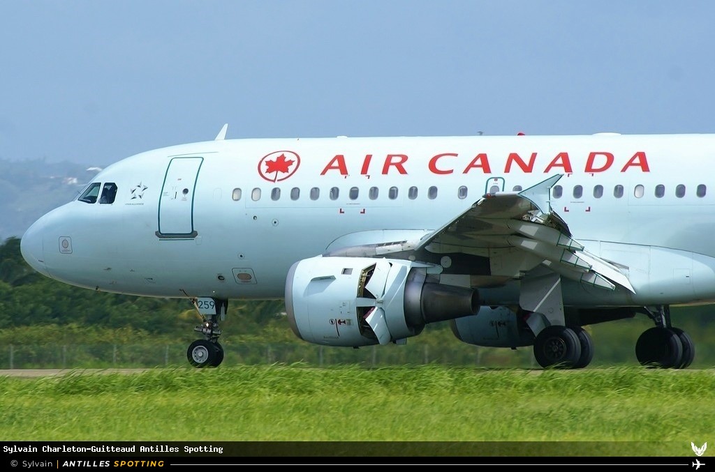C-FYJP · Airbus A319, Air Canada, Martinique – Aimé Césaire