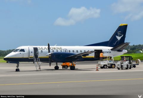 N336SA · Saab 340, Pointe-à-Pitre – Maryse Condé