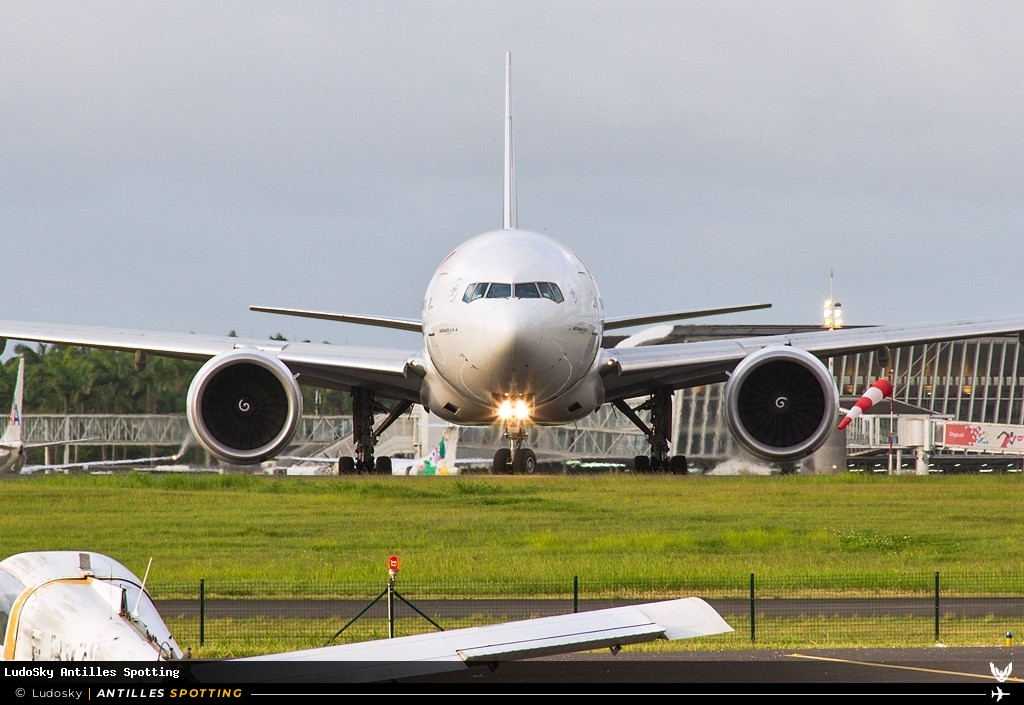 F-GSQN · Boeing 777-300ER, Air France, Pointe-à-Pitre – Maryse Condé