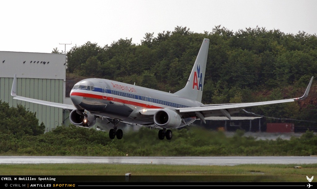 N901NN · Boeing 737-800, American Airlines, Martinique – Aimé Césaire