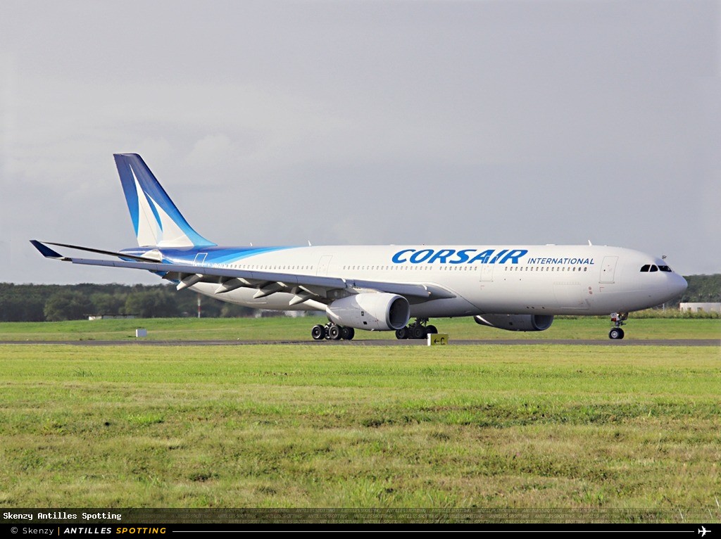 F-HSKY · Airbus A330-300, Corsair, Pointe-à-Pitre – Maryse Condé