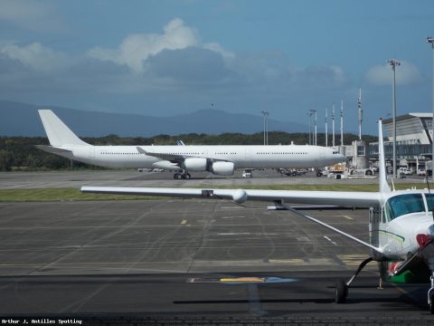 9H-SEA · Airbus A340-600, Pointe-à-Pitre – Maryse Condé