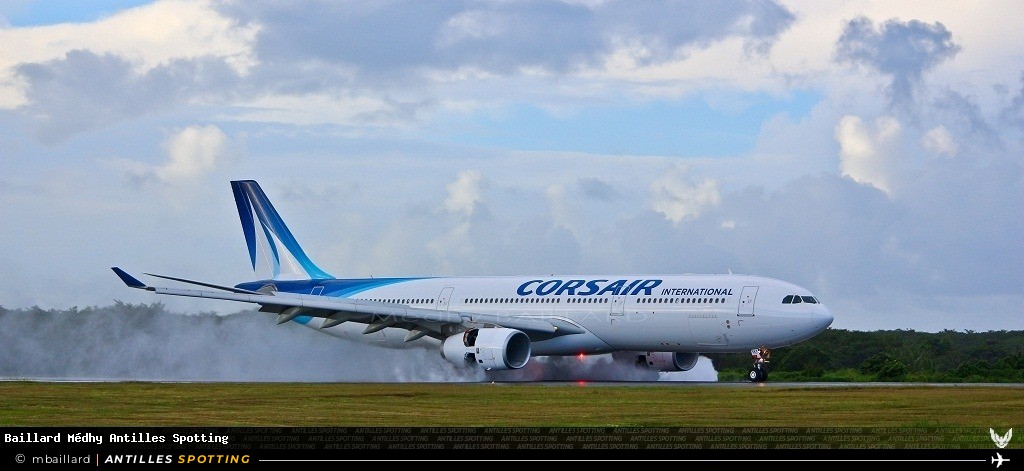 F-HSKY · Airbus A330-300, Corsair International, Pointe-à-Pitre – Maryse Condé