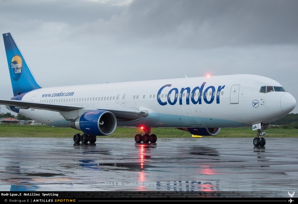 D-ABUA · Boeing 767-300, Condor, Pointe-à-Pitre – Maryse Condé