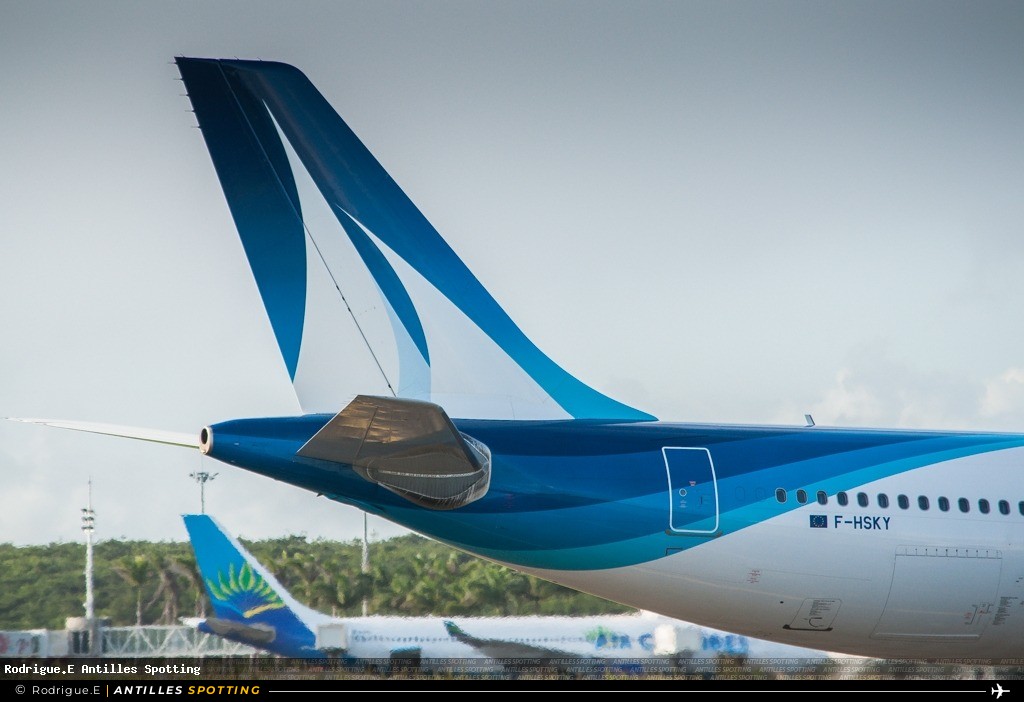 F-HSKY · Airbus A330-300, Corsair International, Pointe-à-Pitre – Maryse Condé