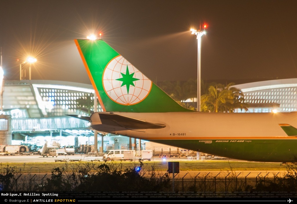 B-16481 · Boeing 747-400, Eva Air Cargo, Pointe-à-Pitre – Maryse Condé