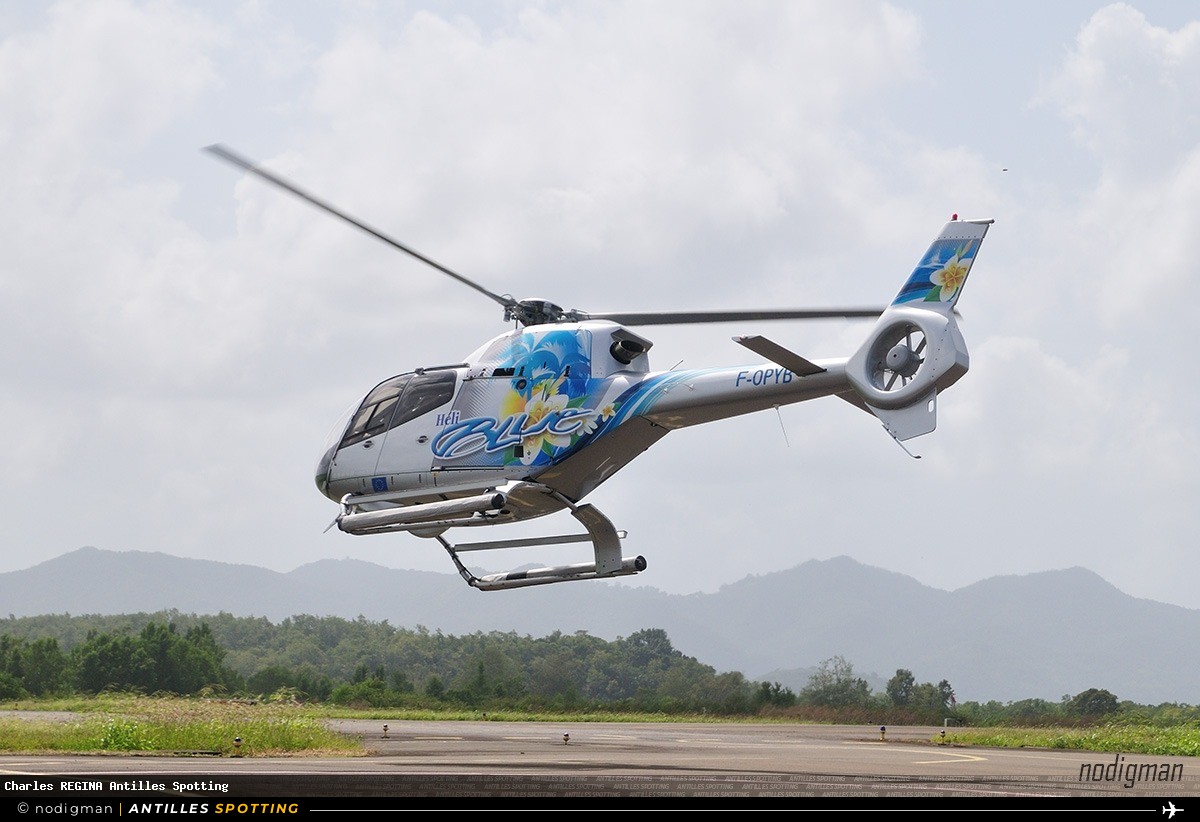 F-OPYB · Airbus Helicopters H120 / EC120 Colibri, Héli Blue, Martinique – Aimé Césaire