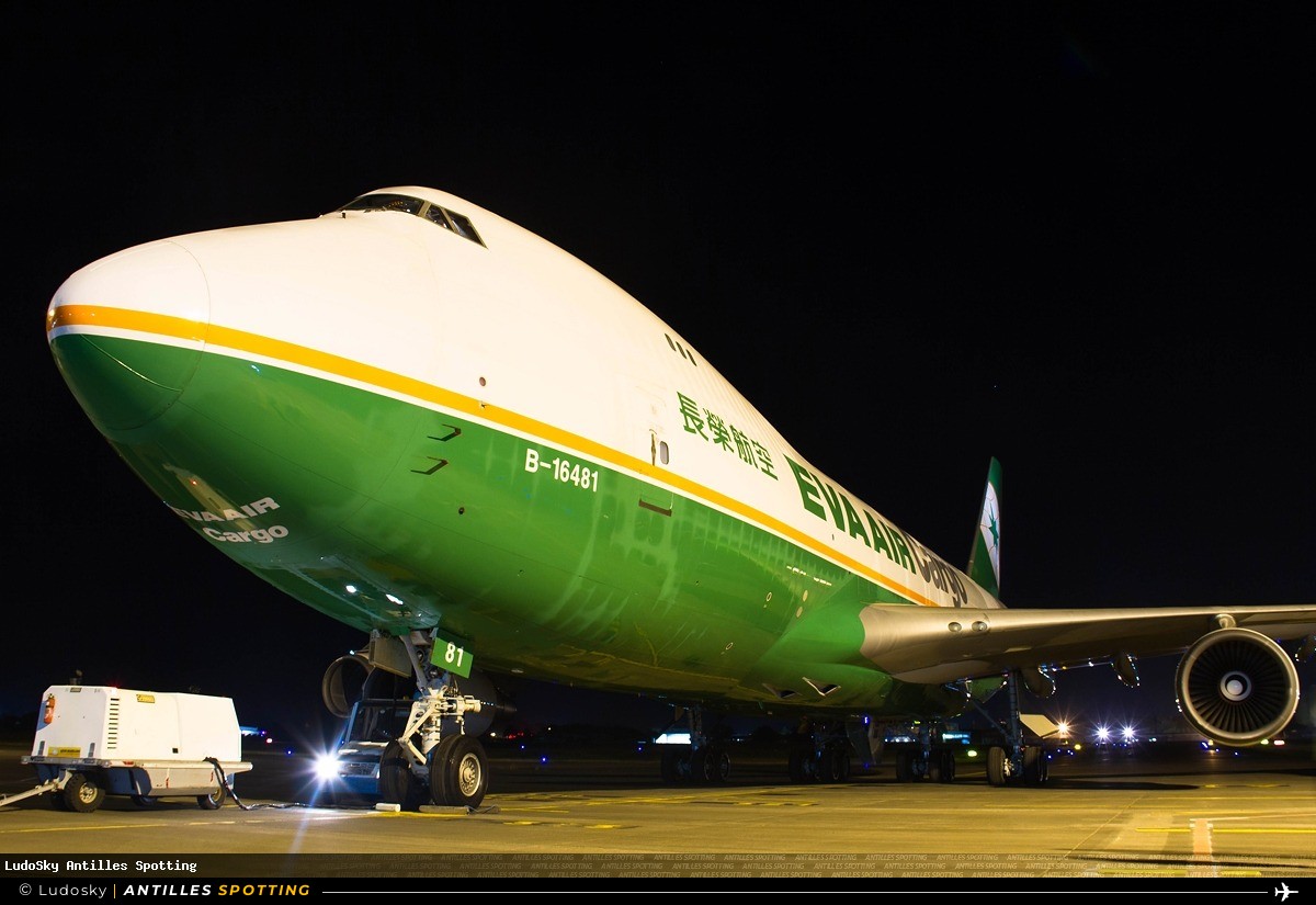 B-16481 · Boeing 747-400, Eva Air Cargo, Pointe-à-Pitre – Maryse Condé