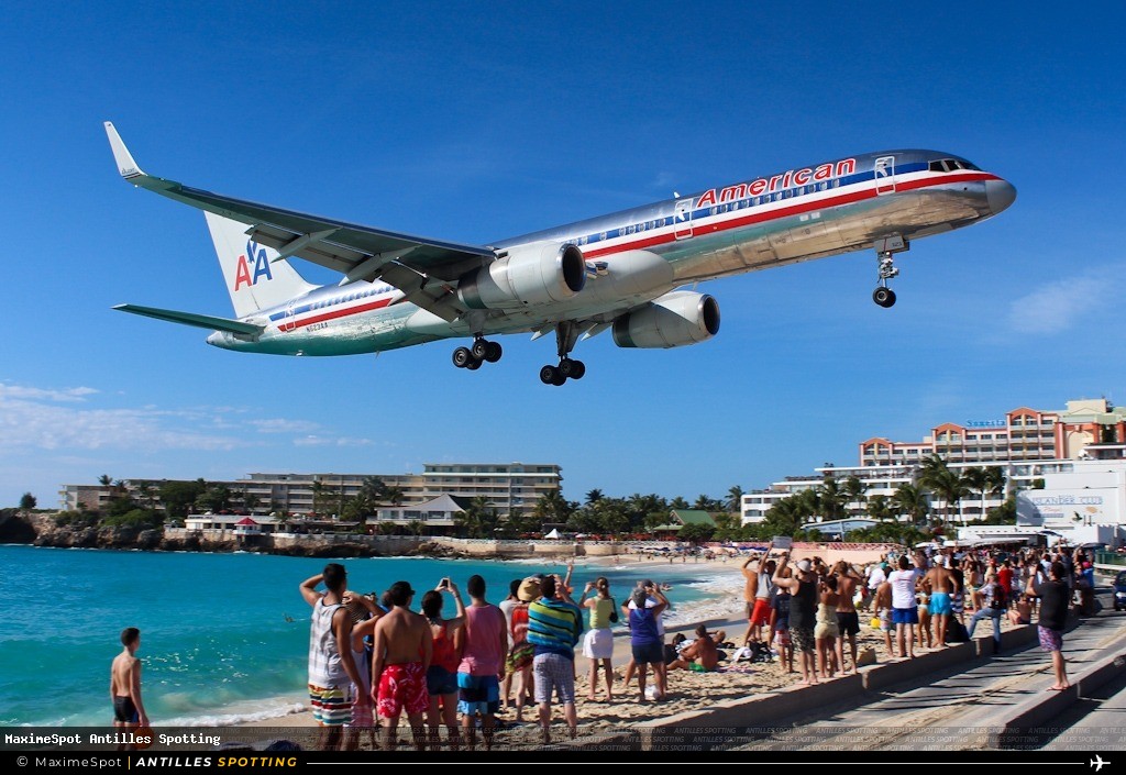 N623AA · Boeing 757-200, American Airlines, Sint Maarten – Princess Juliana