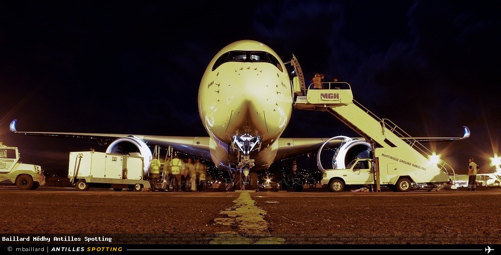 F-WZGG · Airbus A350-900, Airbus Industrie, Martinique – Aimé Césaire