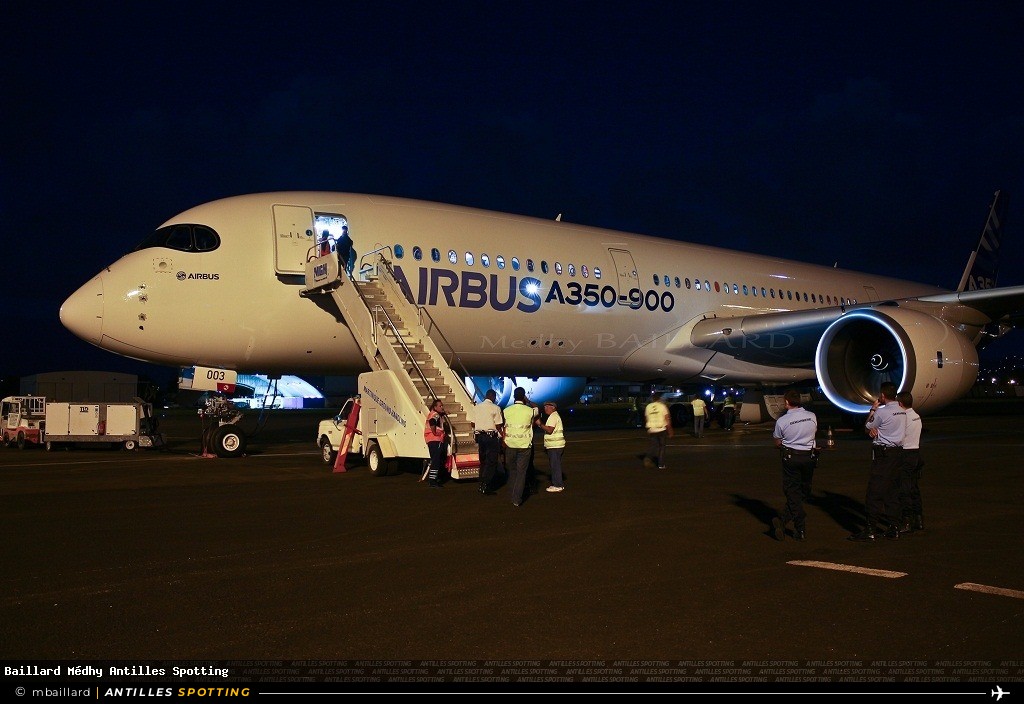 F-WZGG · Airbus A350-900, Airbus Industrie, Martinique – Aimé Césaire