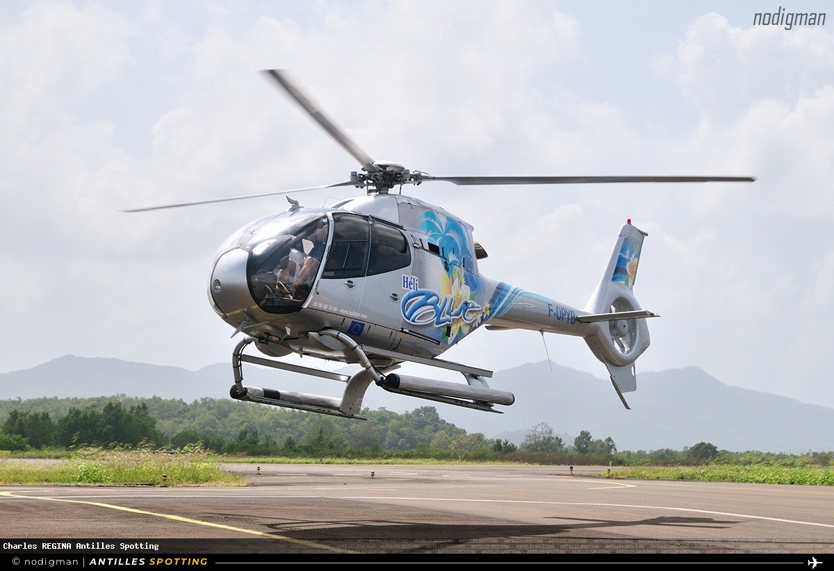F-OPYB · Airbus Helicopters H120 / EC120 Colibri, Héli Blue, Martinique – Aimé Césaire
