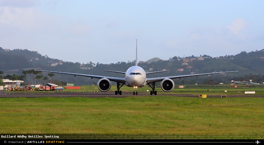 F-GSQS · Boeing 777-300ER, Air France, Martinique – Aimé Césaire