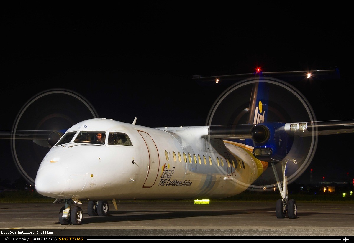 V2-LGD · De Havilland Canada Dash 8-300, LIAT, Pointe-à-Pitre – Maryse Condé