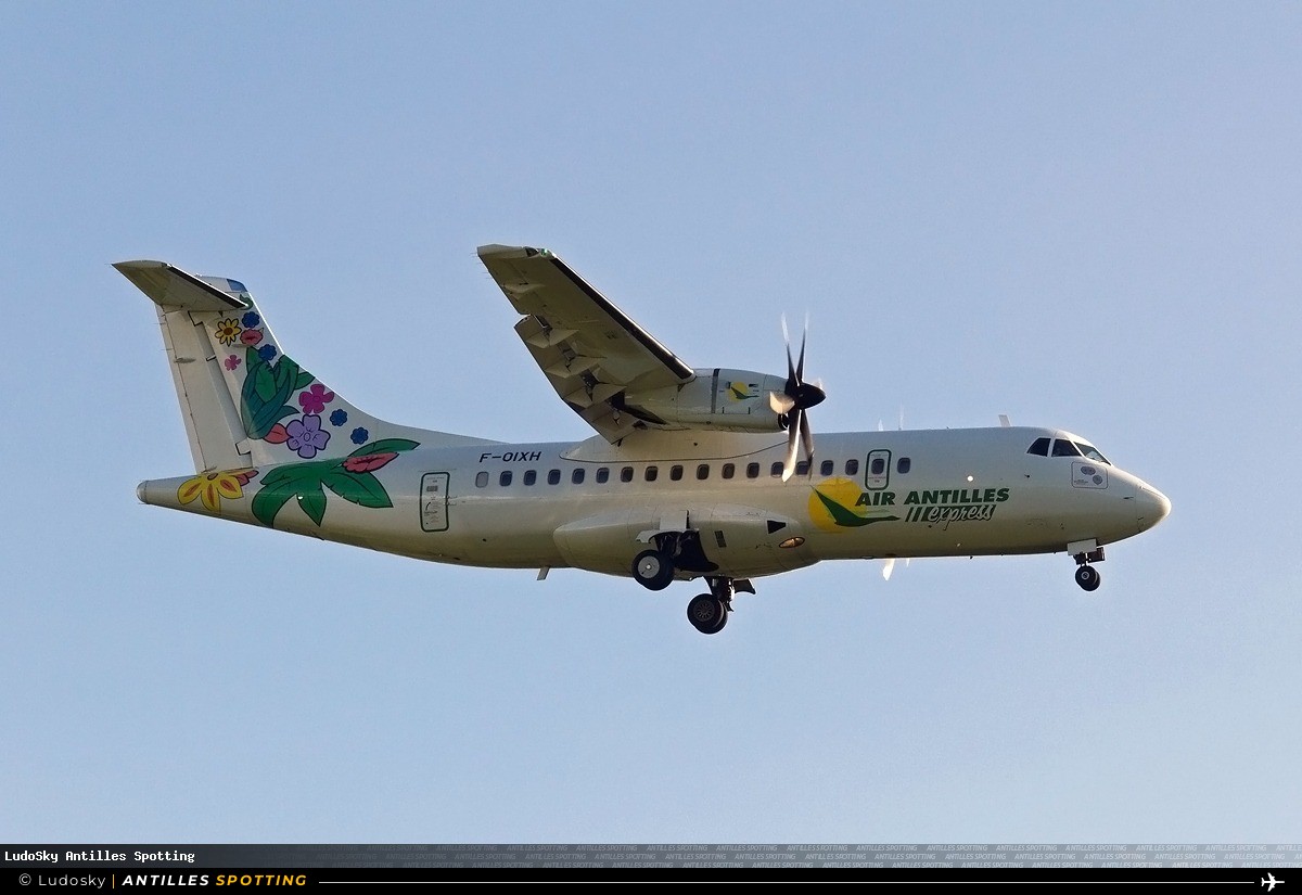 F-OIXH · ATR 42-500, Air Antilles Express, Pointe-à-Pitre – Maryse Condé