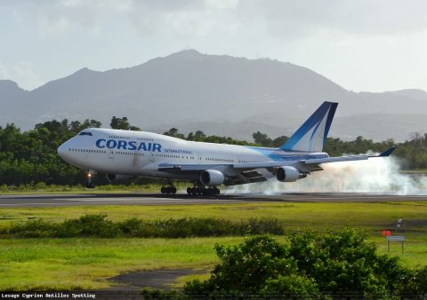 F-HSEA · Boeing 747-400, Martinique – Aimé Césaire