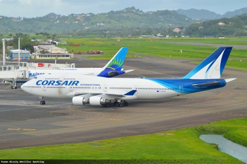 F-HSEA · Boeing 747-400, Martinique – Aimé Césaire