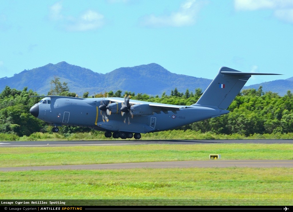 F-RBAB · Airbus A400M Atlas, Armée de l'Air, Martinique – Aimé Césaire