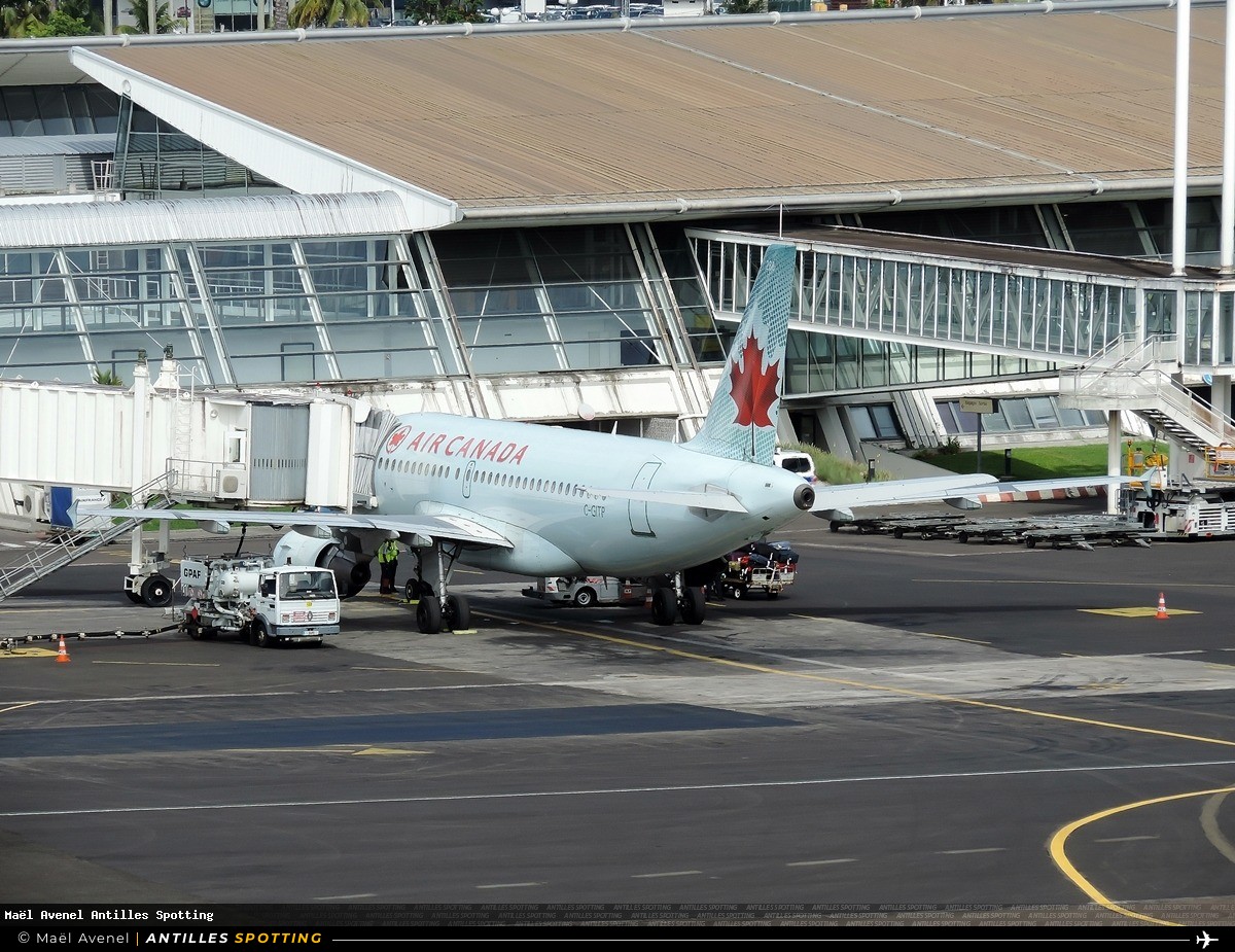 C-GITP · Airbus A319, Air Canada, Martinique – Aimé Césaire