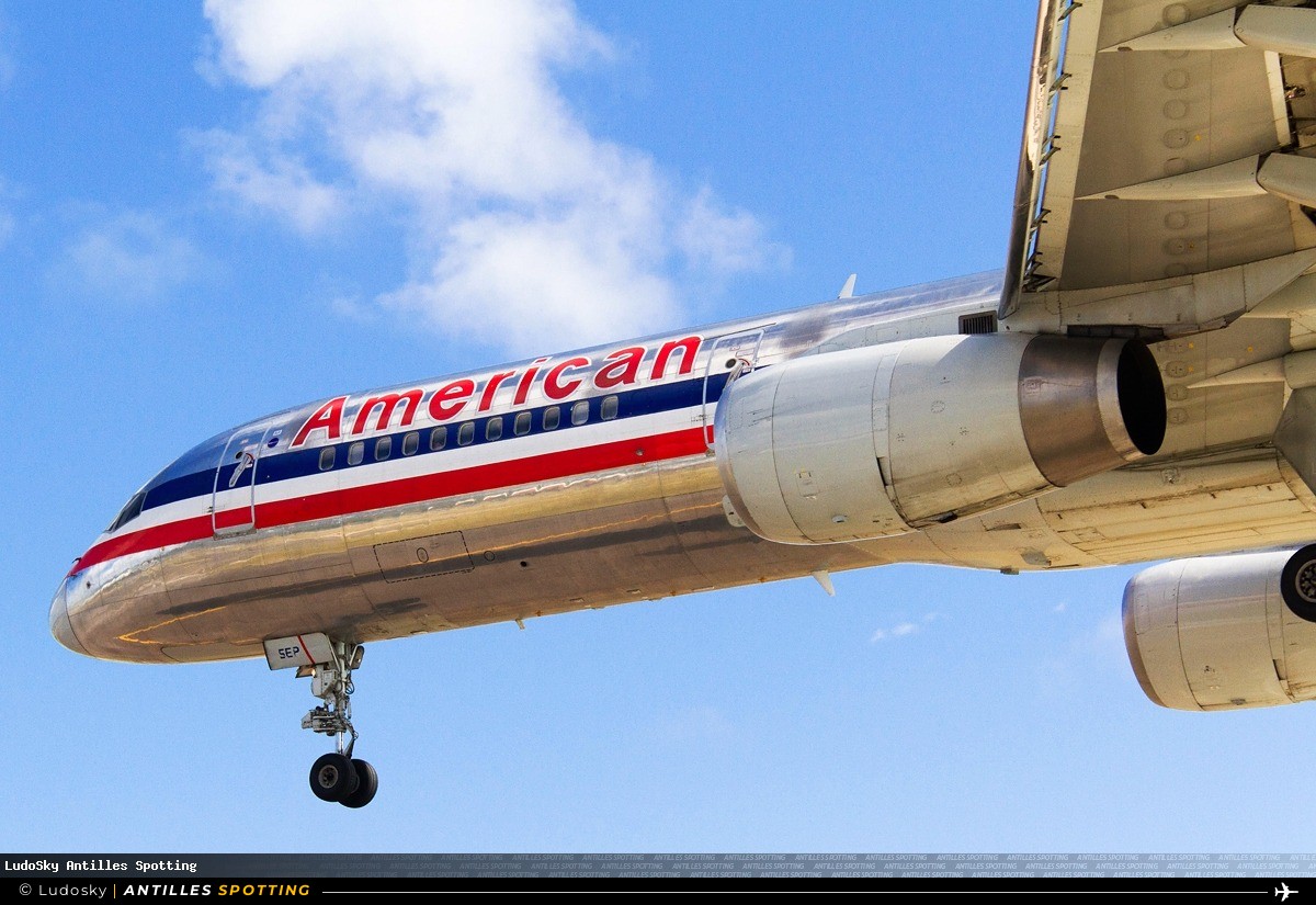 N182AN · Boeing 757-200, American Airlines, Sint Maarten – Princess Juliana