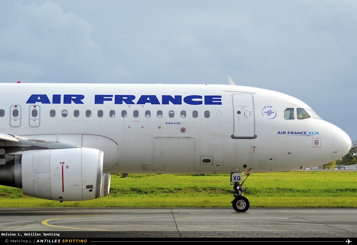 F-GKXQ · Airbus A320, Air France, Pointe-à-Pitre – Maryse Condé