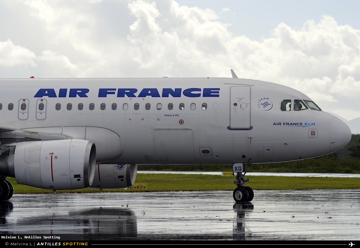 F-GKXQ · Airbus A320, Air France, Pointe-à-Pitre – Maryse Condé