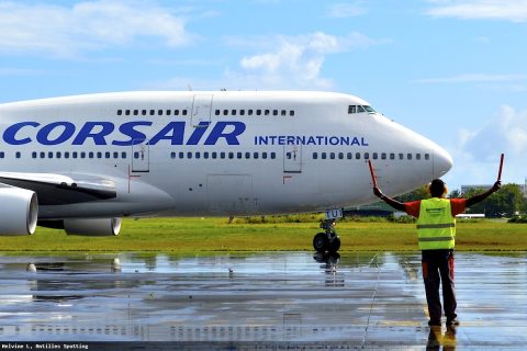F-GTUI · Boeing 747-400, Pointe-à-Pitre – Maryse Condé