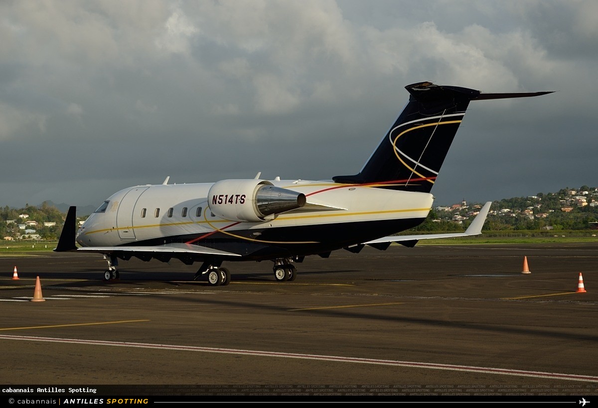 N514TS · Bombardier Challenger 604 / 605 / 650, Privé, Martinique – Aimé Césaire