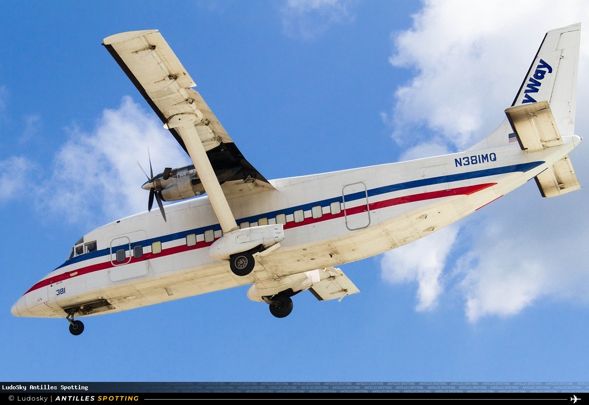 N381MQ · Short 360, Skyway, Sint Maarten – Princess Juliana