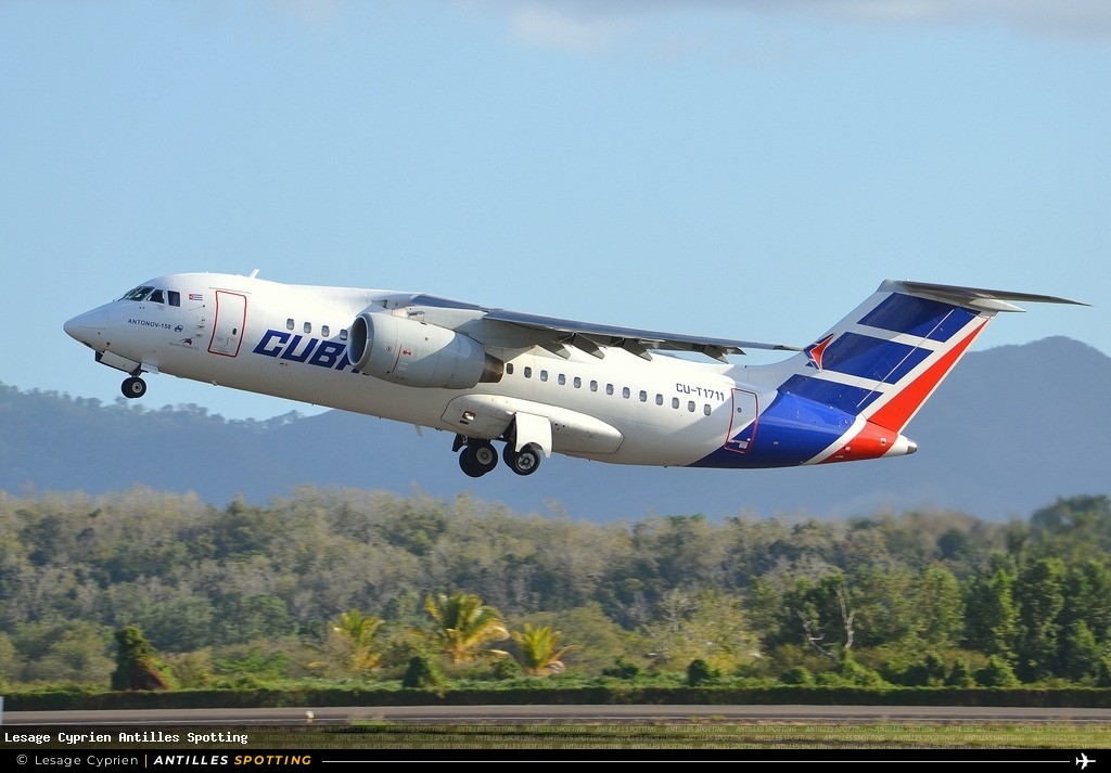 CU-T1711 · Antonov An-158, Cubana, Martinique – Aimé Césaire