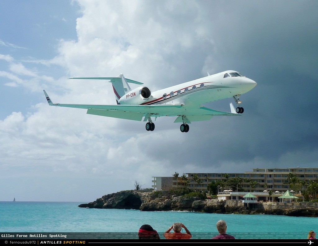 PP-CSW · Gulfstream GIV / G450, Privé, Sint Maarten – Princess Juliana