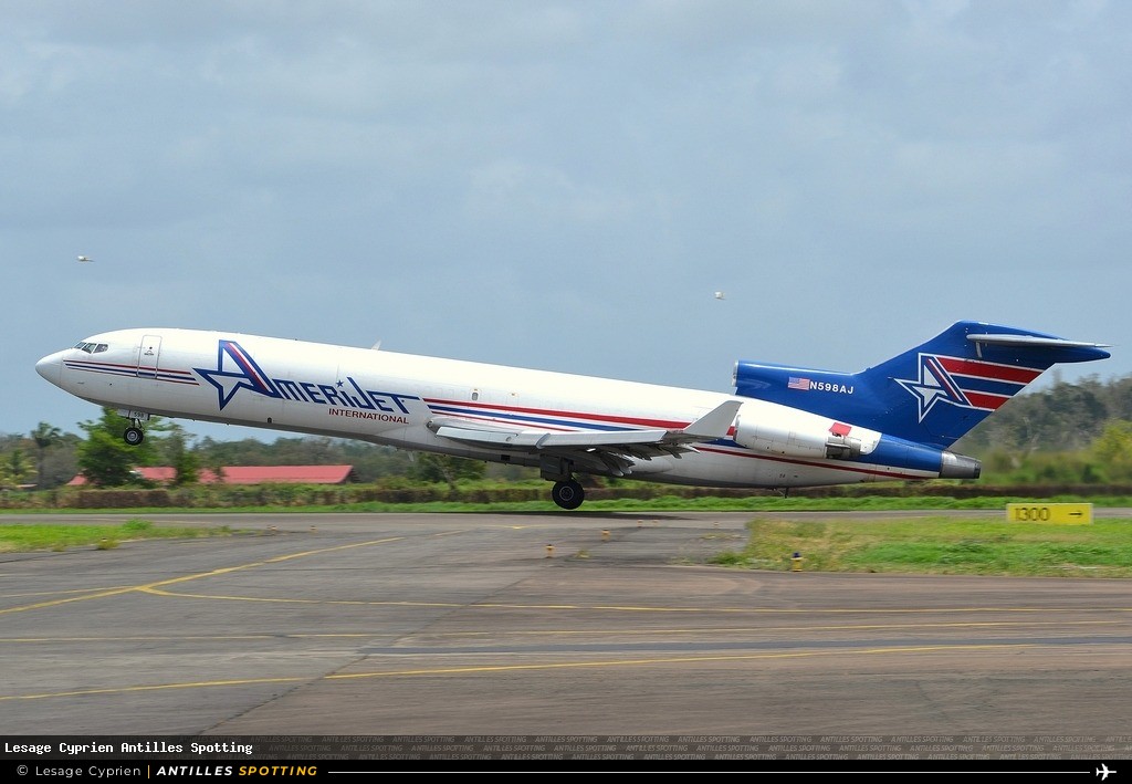 N598AJ · Boeing 727-200, Amerijet International, Martinique – Aimé Césaire