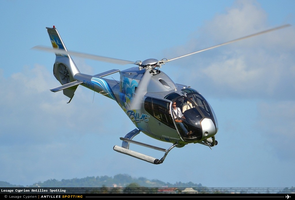 F-OPYB · Airbus Helicopters H120 / EC120 Colibri, Héli Blue, Martinique – Aimé Césaire