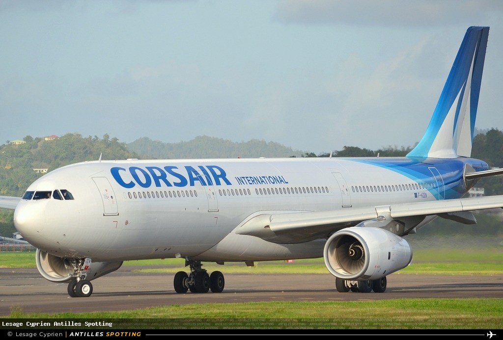 F-HZEN · Airbus A330-300, Corsair International, Martinique – Aimé Césaire