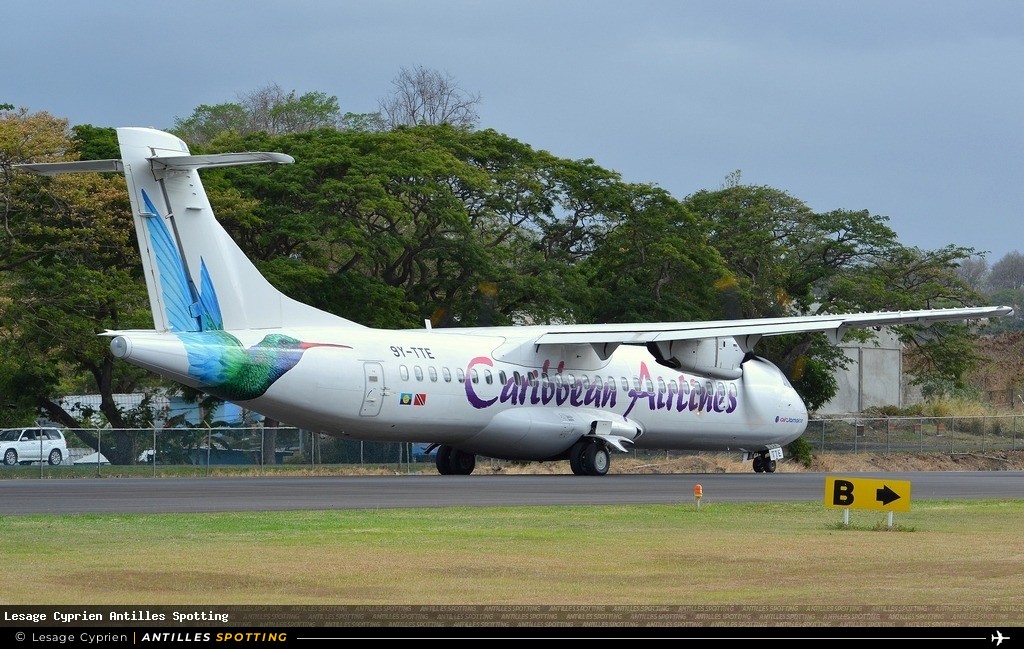 9Y-TTE · ATR 72-600, Caribbean Airlines (Air Jamaica), Castries – George F. L. Charles