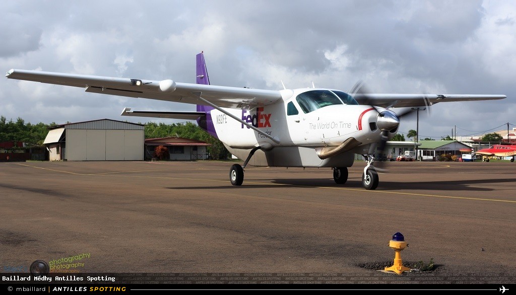 N921FE · Cessna 208 Caravan, FedEx Feeder, Martinique – Aimé Césaire
