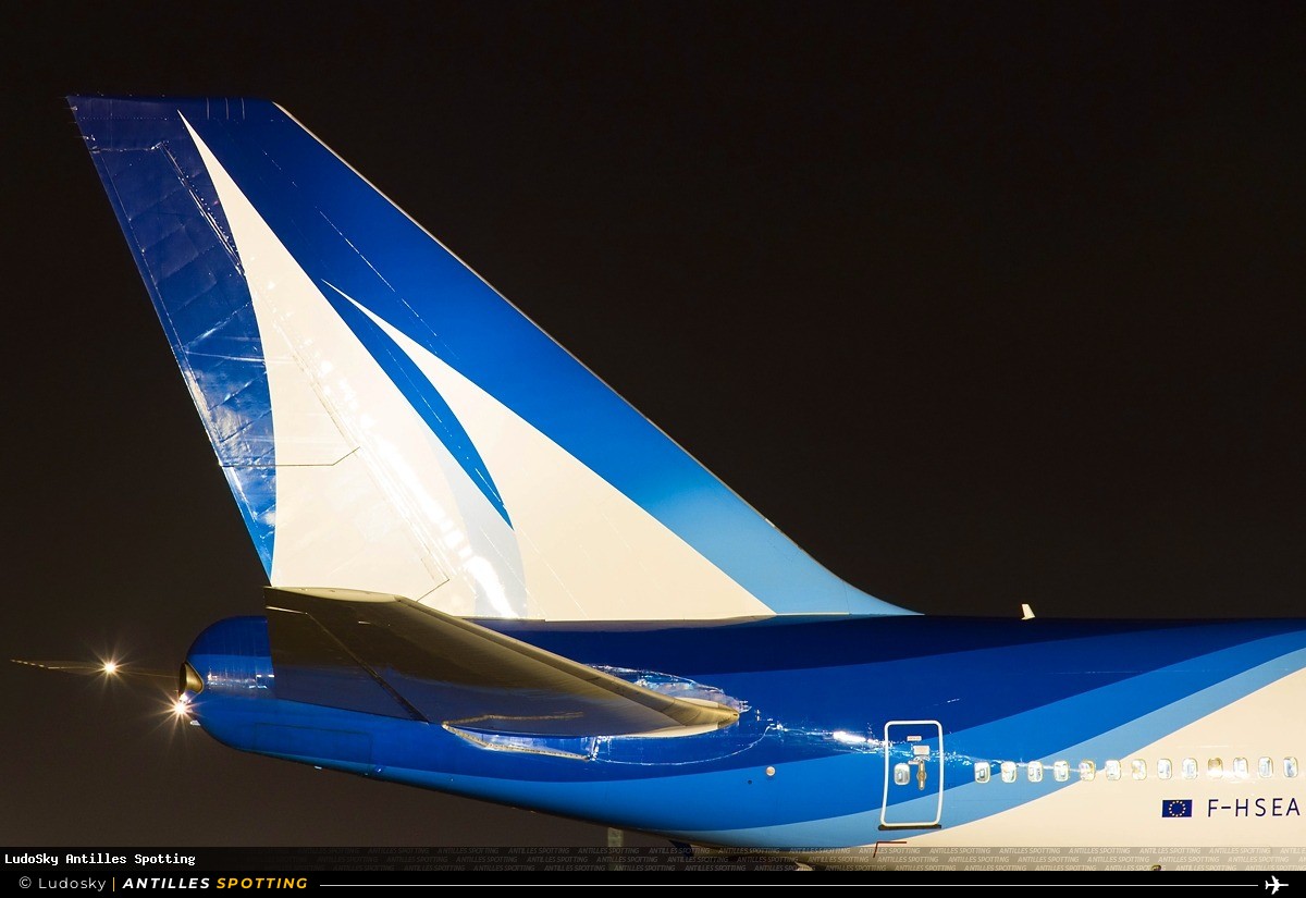 F-HSEA · Boeing 747-400, Corsair International, Pointe-à-Pitre – Maryse Condé