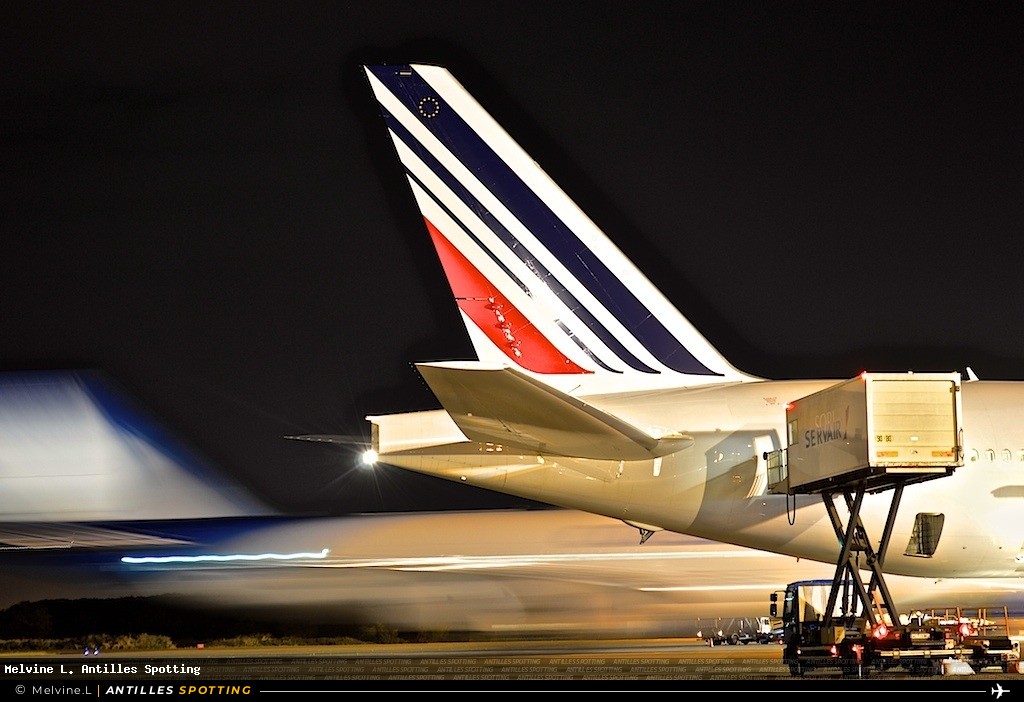 F-HSUN · Boeing 747-400, Corsair International, Pointe-à-Pitre – Maryse Condé