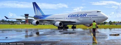 F-GTUI · Boeing 747-400, Pointe-à-Pitre – Maryse Condé