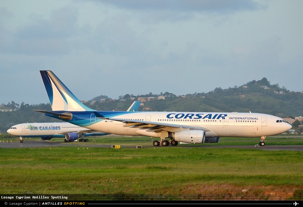 F-HBIL · Airbus A330-200, Corsair International, Martinique – Aimé Césaire