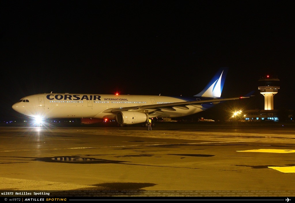 F-HSKY · Airbus A330-300, Corsair International, Martinique – Aimé Césaire