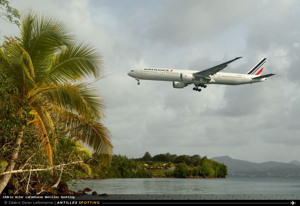 F-GSQR · Boeing 777-300ER, Air France, Martinique – Aimé Césaire