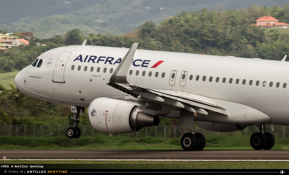 F-HEPF · Airbus A320, Air France, Martinique – Aimé Césaire